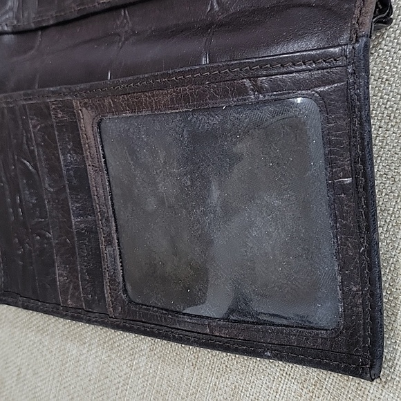 Mulberry Congo Croc Embossed Brown Leather Wallet Clutch Purse - Picture 9 of 13